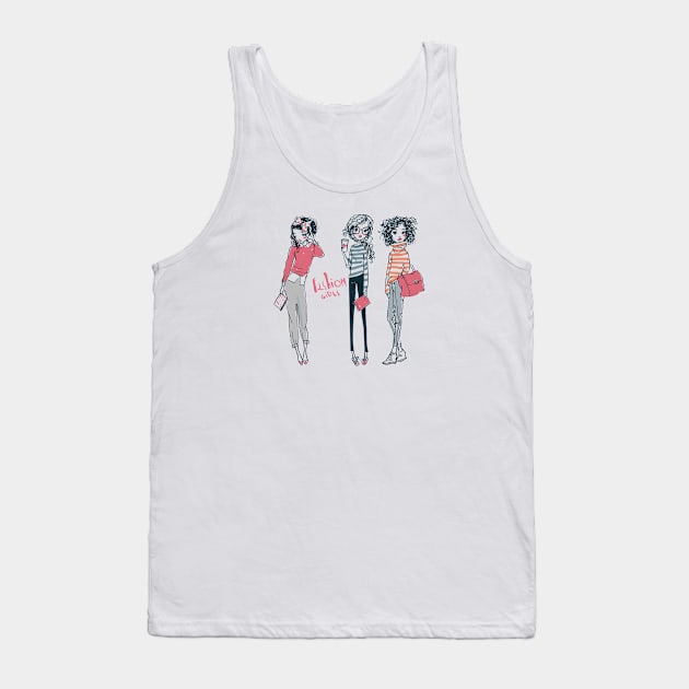 Fashion Girls Tank Top by EveFarb